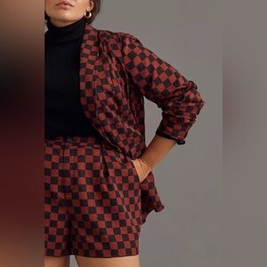 Maeve Check Blazer and Short set